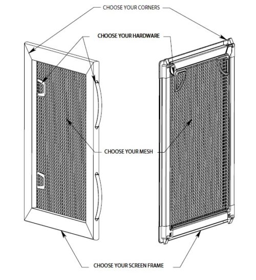 Window Screens Assembled To Custom